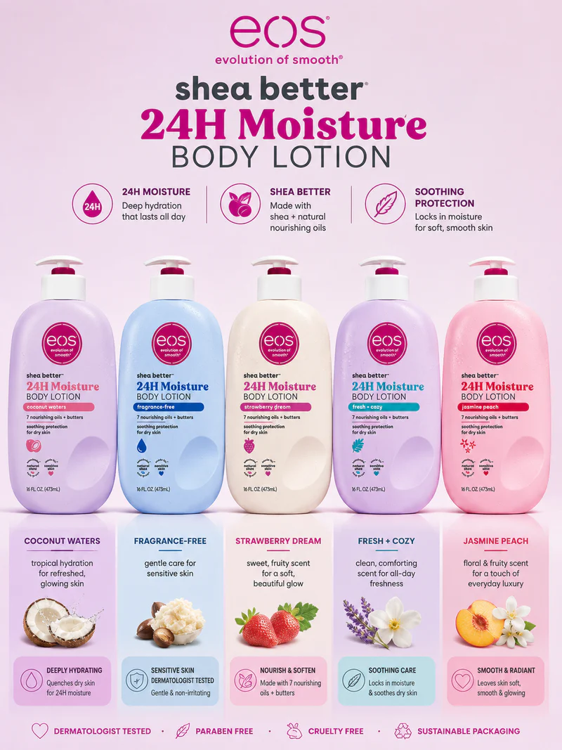 eos Shea Better 24H Moisture Body Lotion - Image 2
